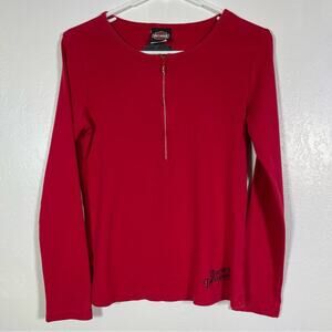Harley Davidson, Long Sleeve 1/4 Zip Glitzy. Miami Florida Shirt. Size Large.